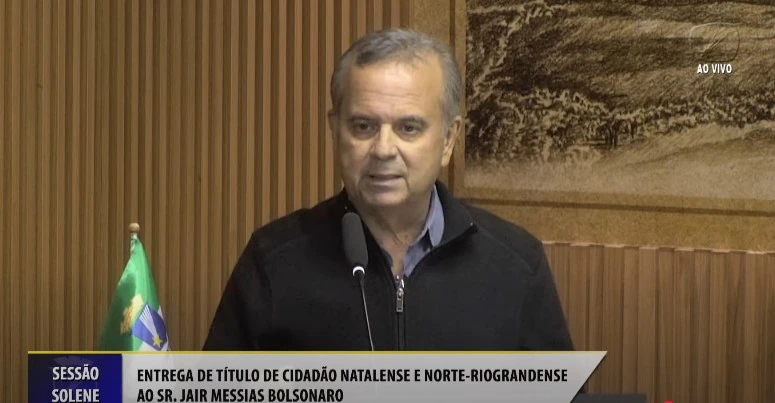 Rogério Marinho defende Bolsonaro na Câmara de Natal: “No Brasil passou a ser crime discordar”
