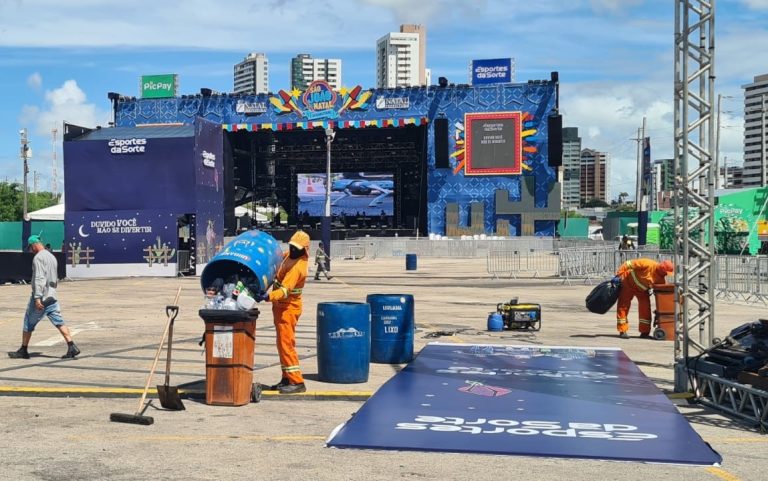 São João de Natal: Urbana recolhe 15 toneladas de resíduos no 1º final de semana do polo Arena