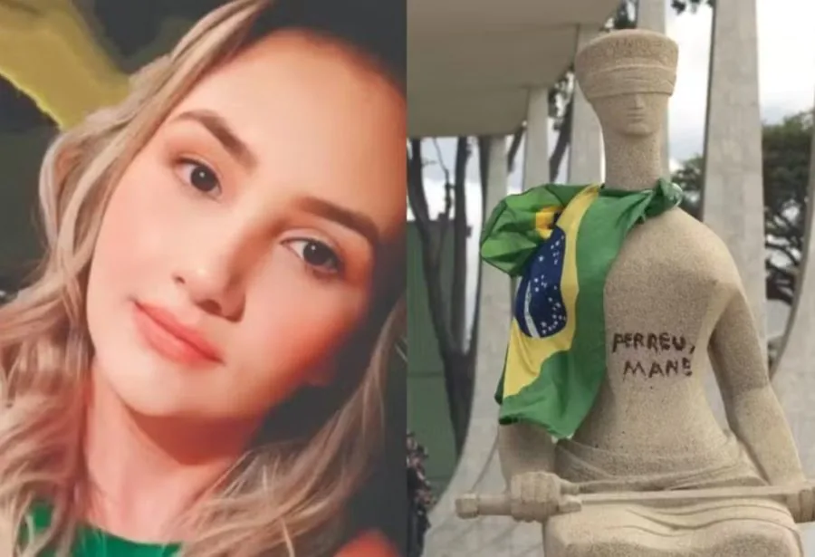 STF tem maioria para manter pena de Débora Rodrigues, do “Perdeu, mané”