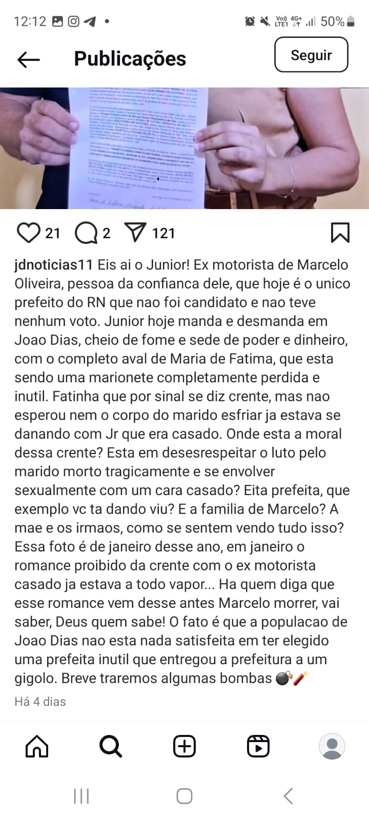 Polícia Civil conclui investigação e indicia homem por difamação contra prefeita de João Dias