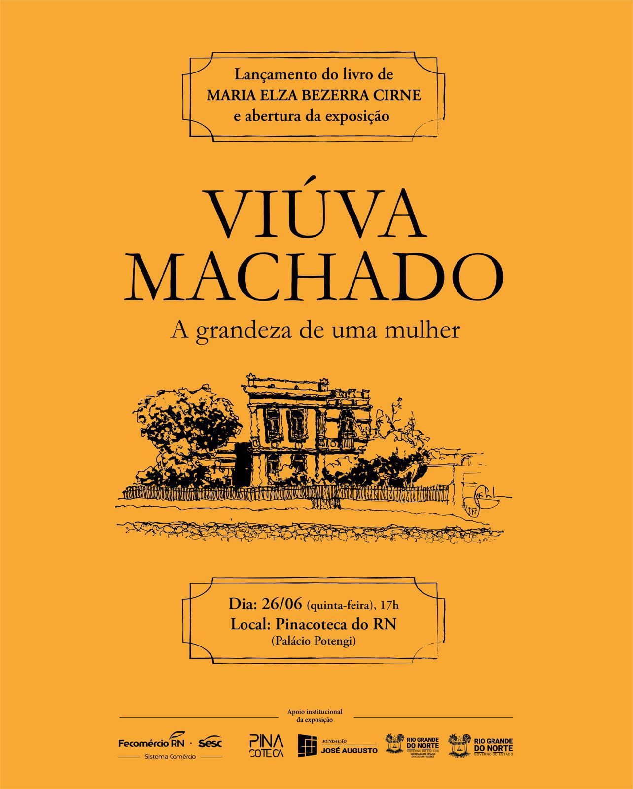 Exposição e lançamento do livro “Viúva Machado” celebram o legado de uma mulher que transformou a história de Natal