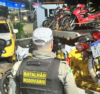 CPRE já removeu mais de 400 motocicletas barulhentas em 2025 na Grande Natal