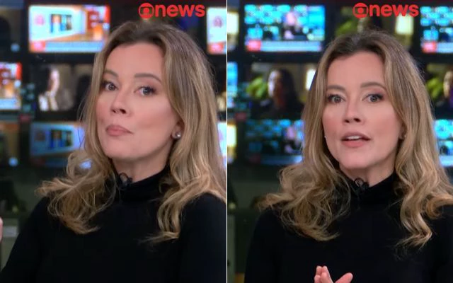 Natuza Nery sofre acidente nos estúdios da GloboNews