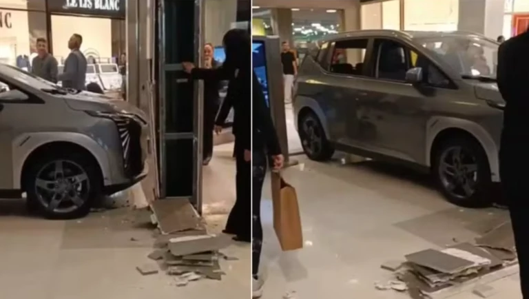 Criança bate carro elétrico de R$ 175 mil em loja de shopping