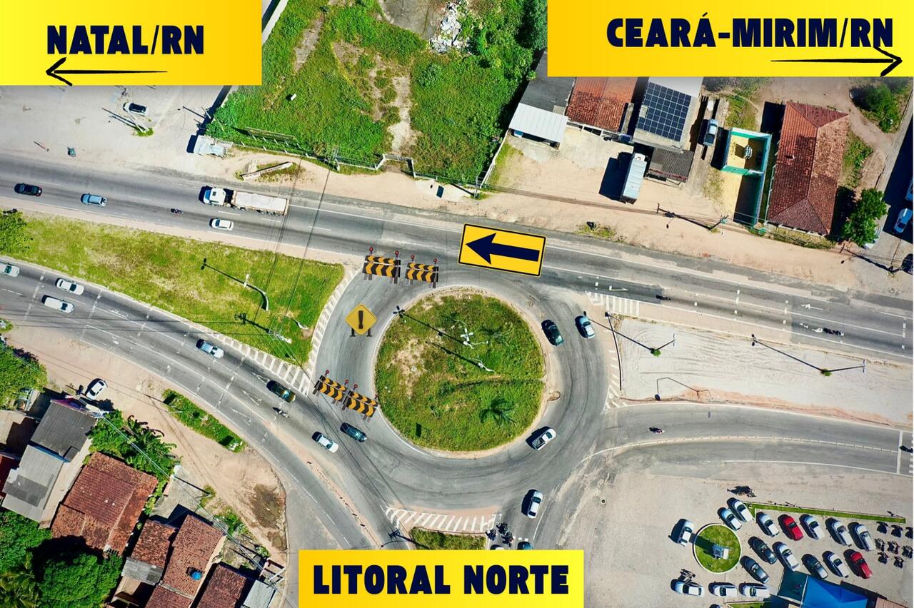Rotatória do Parque dos Coqueiros terá mudança no fluxo para teste nesta quinta-feira; veja como vai ser