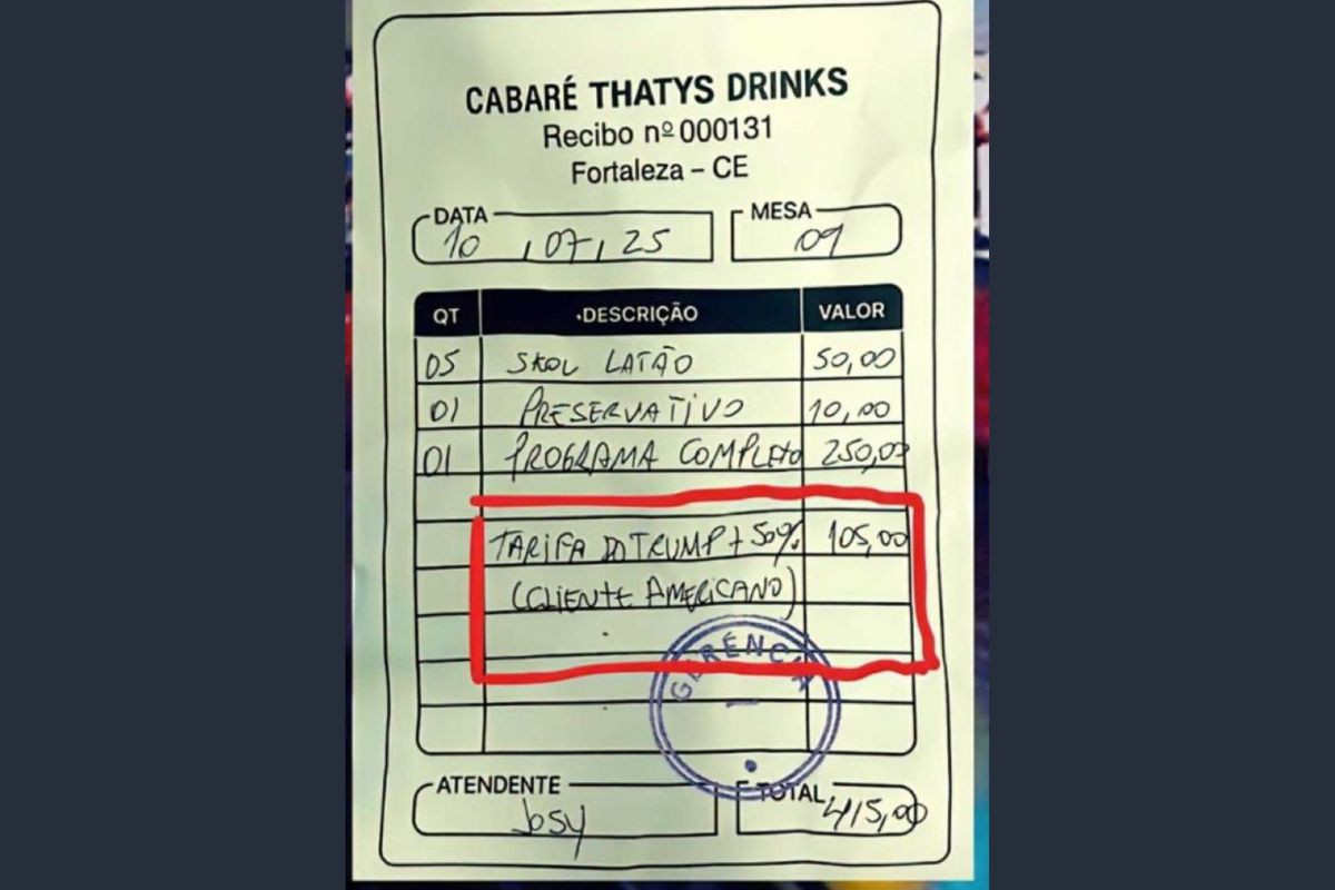 Cabaré em Fortaleza cobrou tarifa de Trump de turista americano? Entenda meme