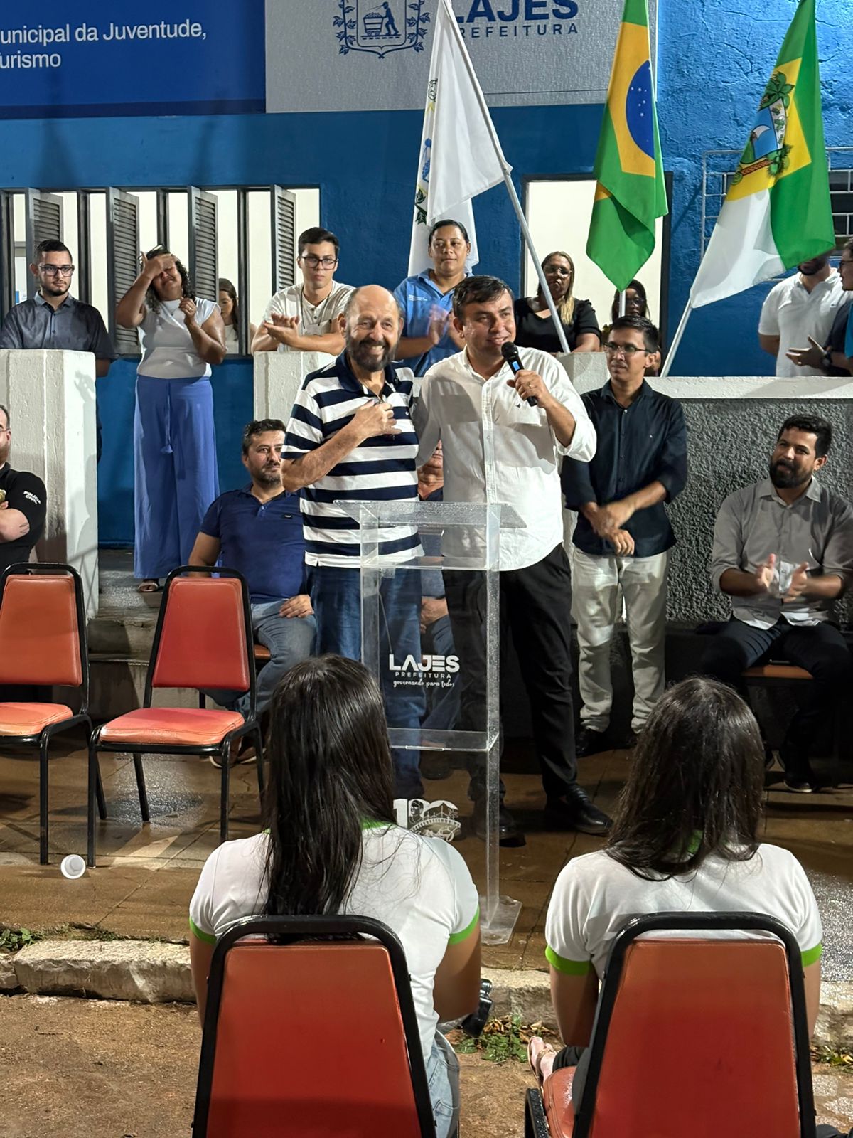 Deputado Gustavo Carvalho recebe Título de Cidadão Lajense durante lançamento de obras em Lajes