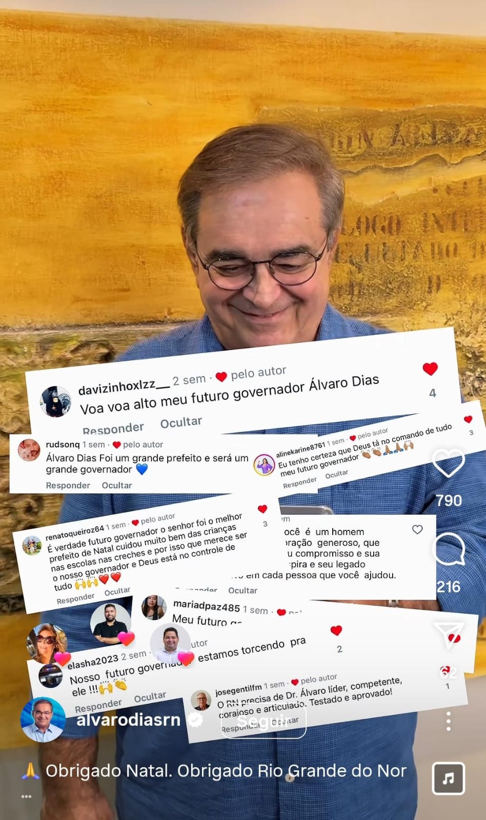 No estilo ‘bom cabrito não berra’, Álvaro trabalha com força para se consolidar como candidato ao governo do RN