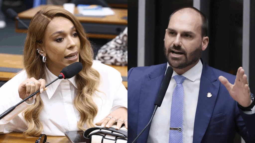 Erika Hilton processa Eduardo após deputado chamá-la de João