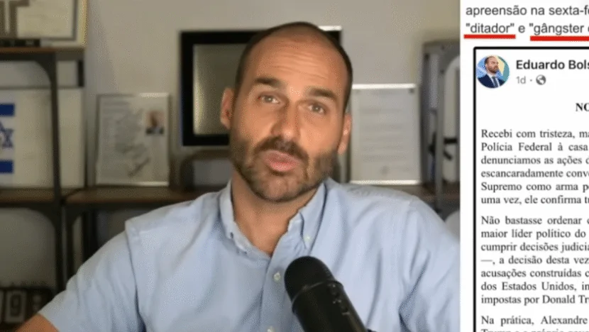 “Nosso objetivo é te tirar do STF”, afirma Eduardo Bolsonaro sobre Moraes