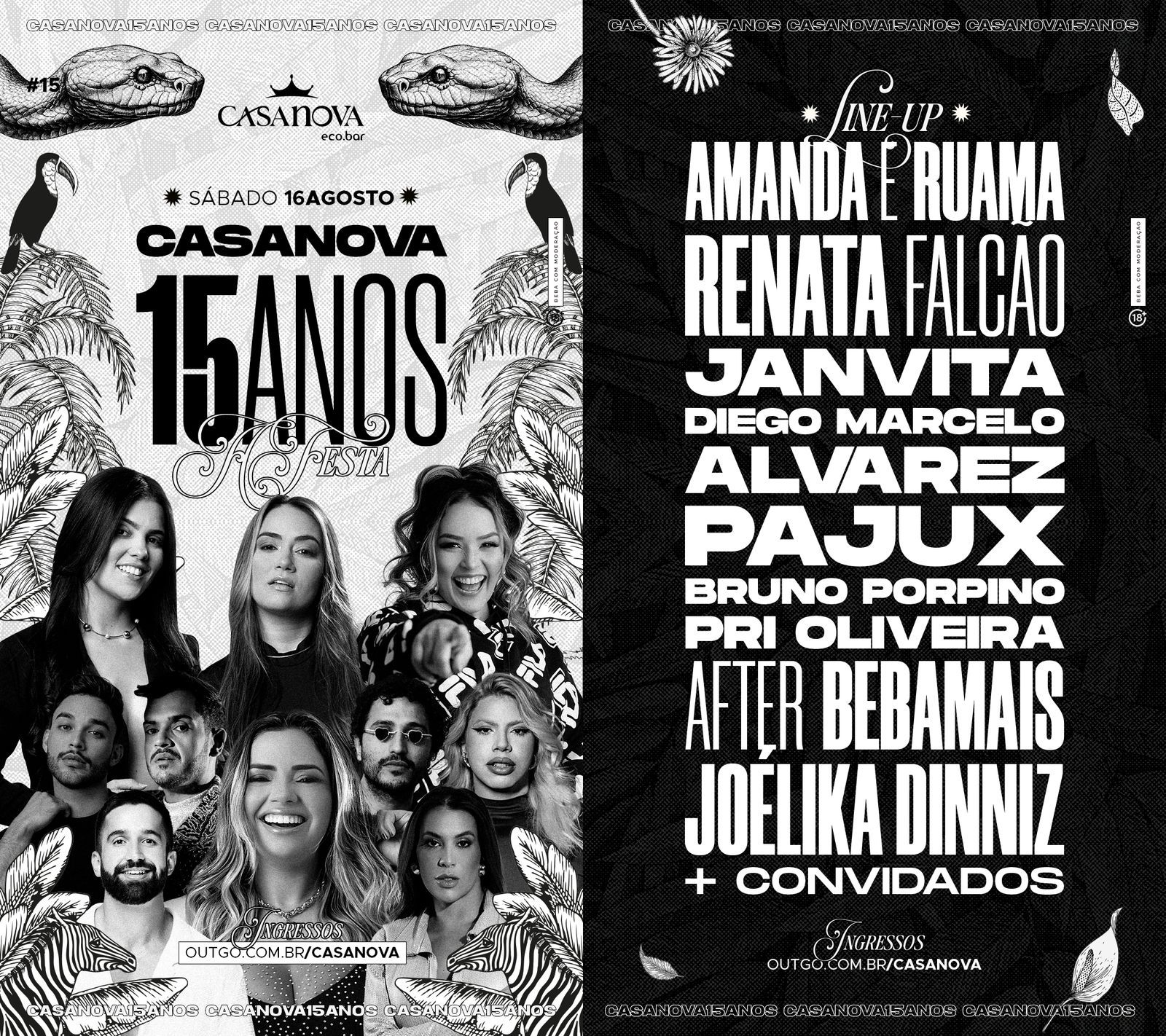 Casanova celebra 15 anos com 10 horas de festa, novos espaços e line-up diverso em Natal
