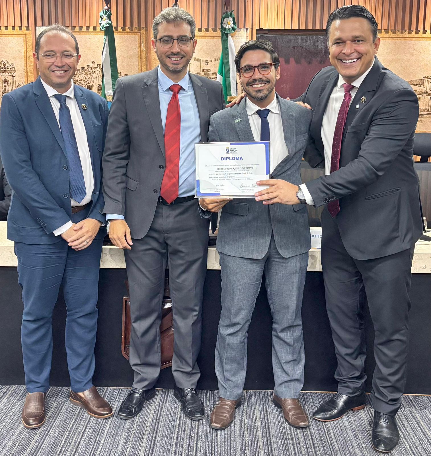 Sicredi RN é homenageada pela Câmara Municipal de Natal