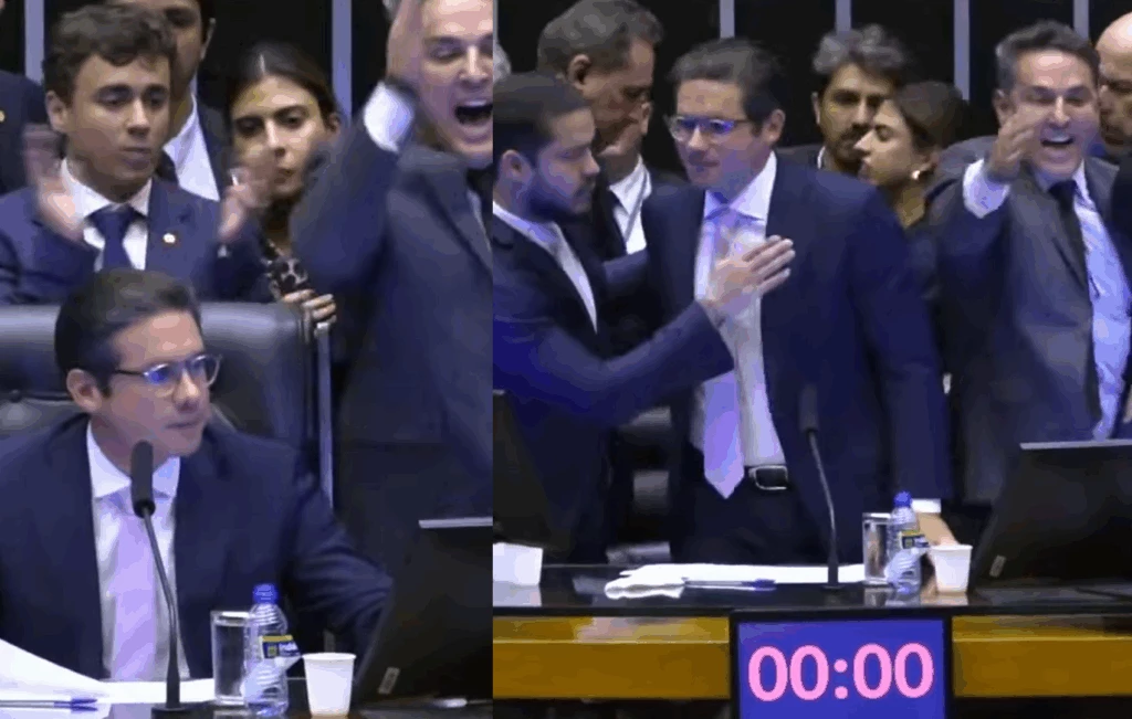 Deputada do PT agride Nikolas Ferreira no Plenário da Câmara