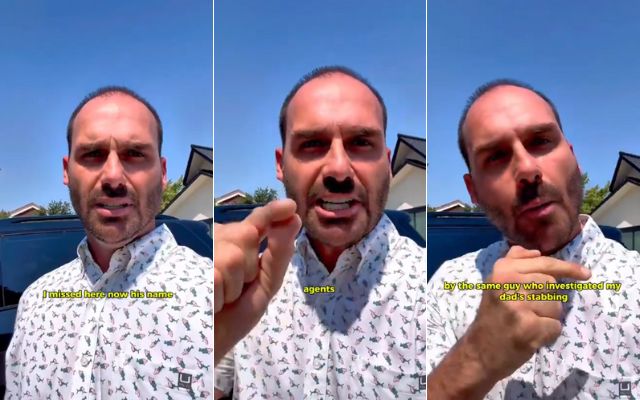 “Ordens de Moraes?”, diz Eduardo Bolsonaro após assalto na casa da mãe