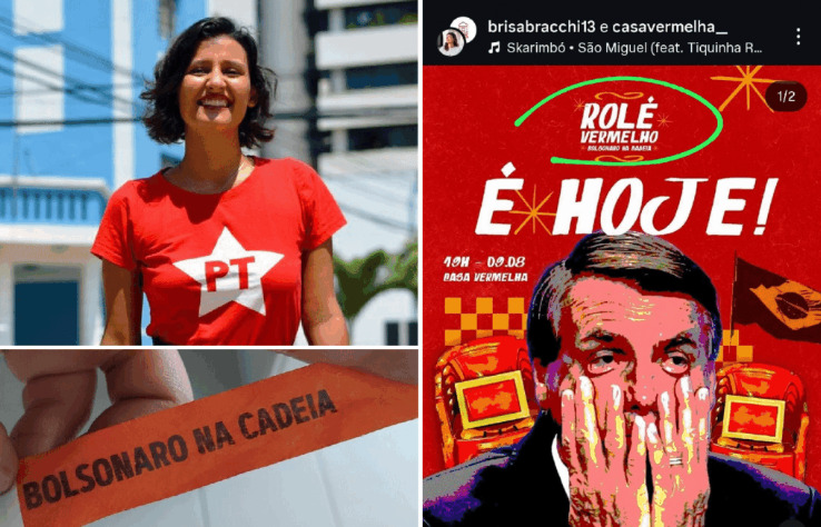 VÍDEO: Imagens do evento 'Rolé Vermelho' vazam e decoração virá mais uma prova da intenção política da ação envolvendo a vereadora Brisa