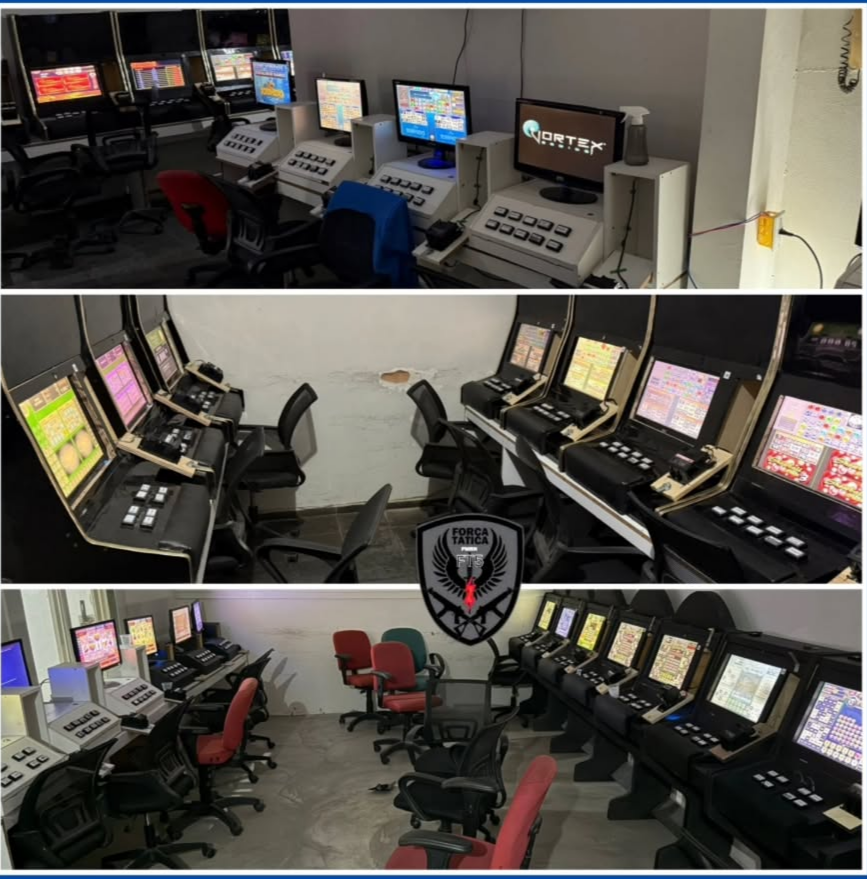 Força Tática fecha casa de jogos de azar em Capim Macio