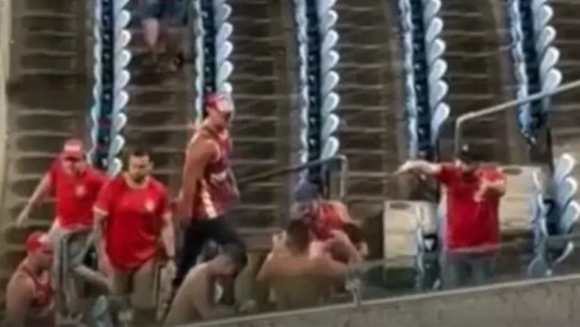 Torcedores se envolveram em confusão após jogo do América e Santa Cruz