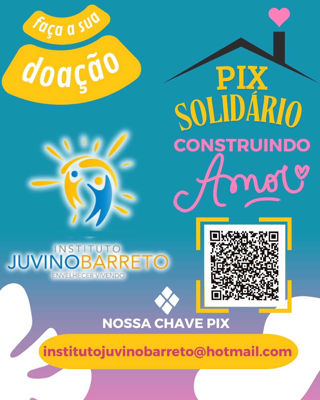 Instituto Juvino Barreto lança campanha “Pix Solidário – Construindo Amor” para beneficiar idosas da Ala Santa Luísa de Marillac