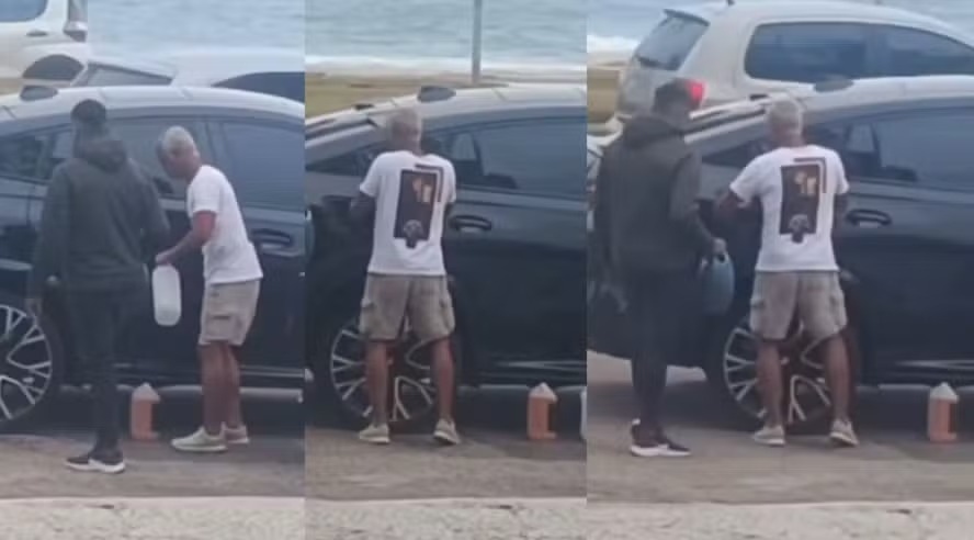 Ficou a pé! Romário deixa combustível de carrão de R$ 1,5 milhão acabar e enguiça no meio da rua
