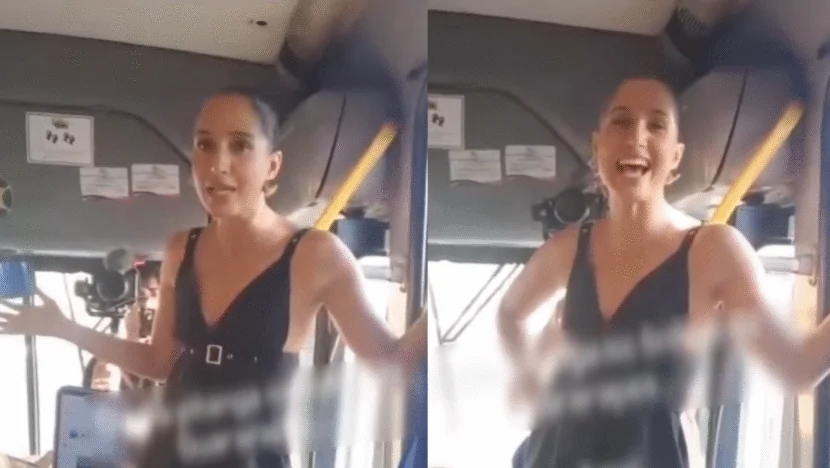 Atriz Camila Pitanga visita ônibus de costureiras da Guararapes em São Gonçalo do Amarante