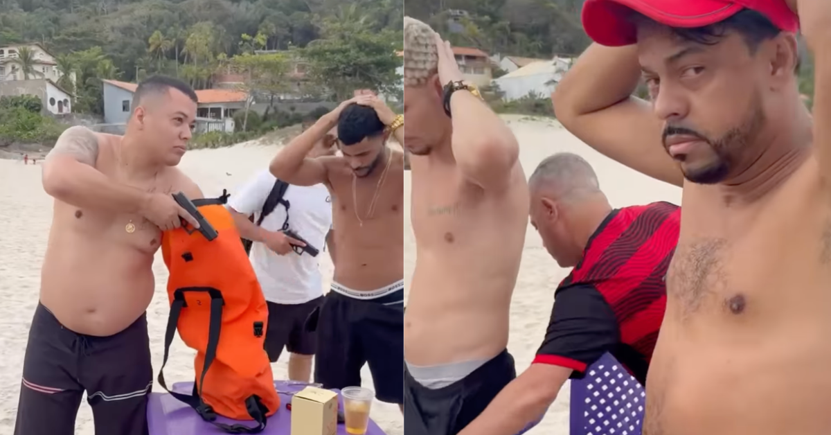 Líder do CV é enquadrado e preso enquanto bebia em praia do RJ