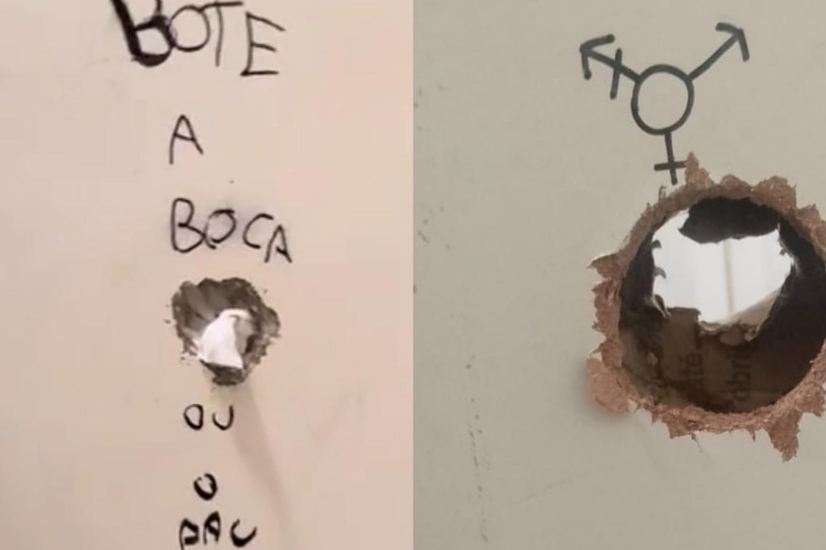 ‘Bote a boca’: preservativos usados e buraco na parede fazem Universidade Federal restringir banheiro