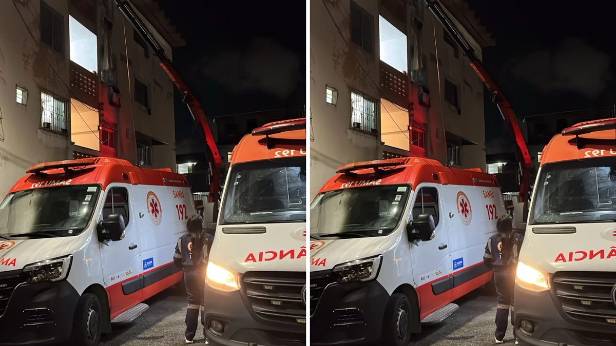 Mulher com 250 quilos é transferida ao hospital com ajuda de guindaste