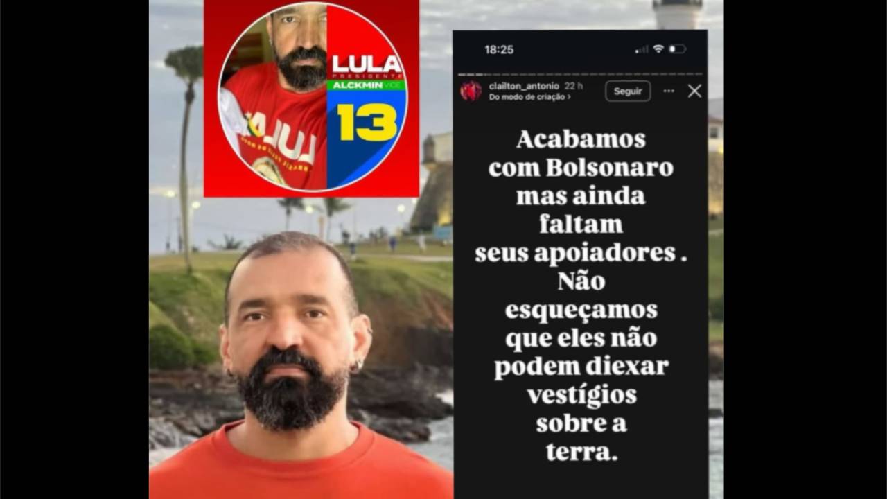Policial petista fala em ‘acabar’ com bolsonaristas