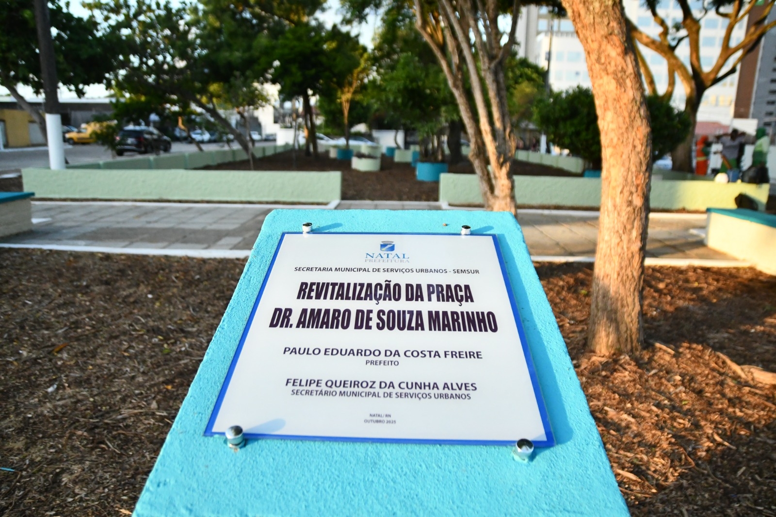 Prefeitura do Natal entrega Praça Amaro Marinho requalificada em Lagoa Nova