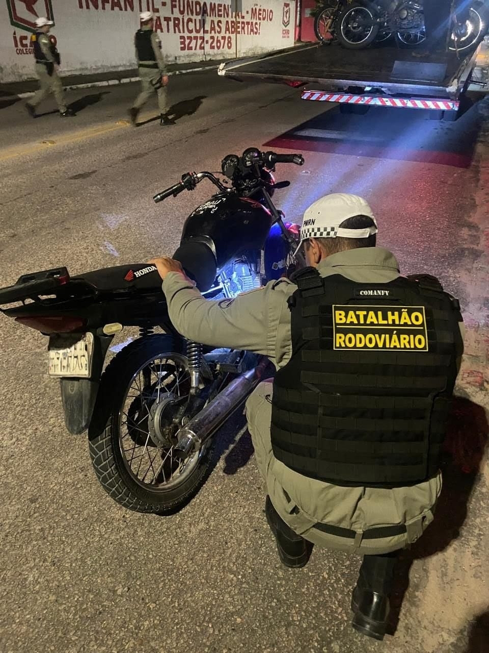 Operação Sossego retira 11 motos barulhentas de circulação em Parnamirim