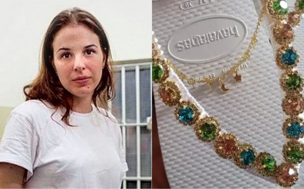 Suzane von Richthofen celebra 100 mil seguidores em loja de chinelos e diz: 'Cuido de tudo com amor'
