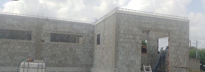 Obra da construção do novo destacamento da Polícia Militar de Extremoz segue em ritmo acelerado