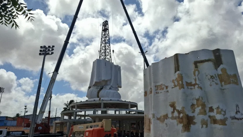Estátua de Nossa Senhora de Fátima na Zona Norte deverá estar pronta em janeiro