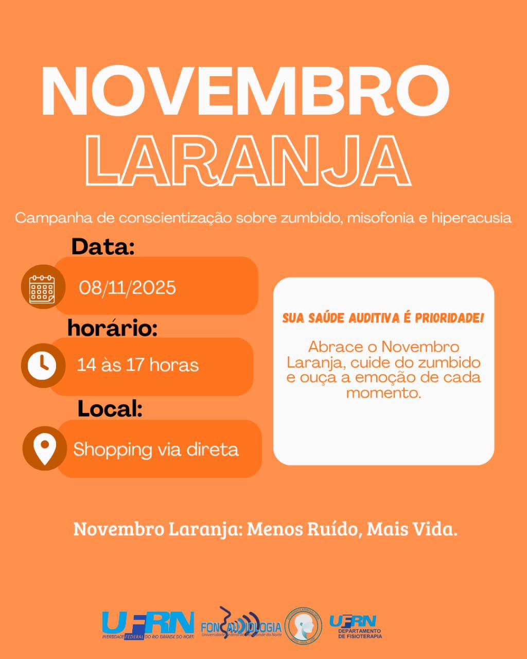 Novembro Laranja faz alerta ao zumbido