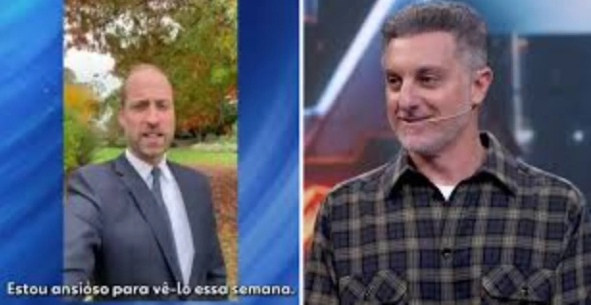 Luciano Huck anuncia príncipe William como convidado do próximo 'Domingão'