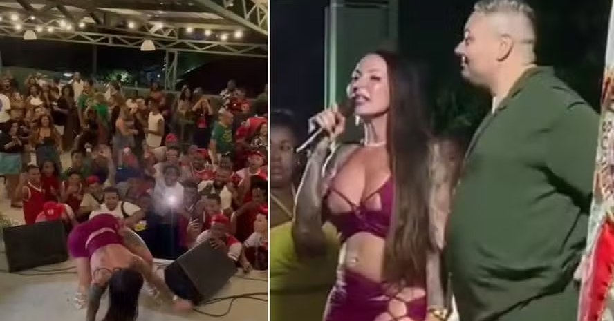 Atriz pornô Elisa Sanches causa polêmica em escola de samba