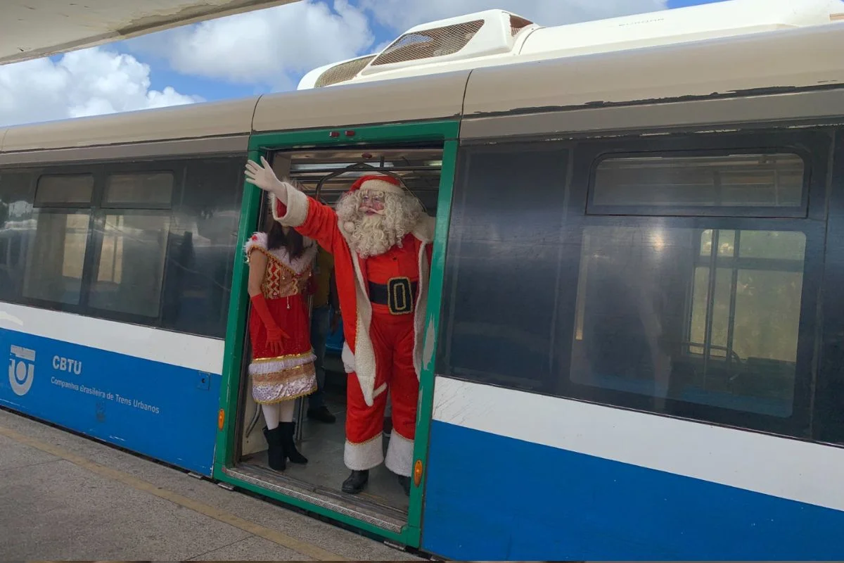 Trem Natalino vai reunir cerca de 500 crianças na Estação Natal nesta sexta (12)
