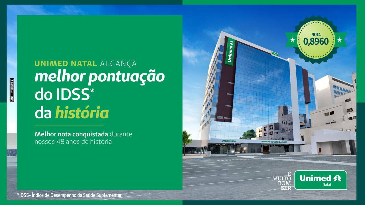 Unimed Natal conquista a maior nota da história no Índice de Desempenho da Saúde Suplementar (IDSS)