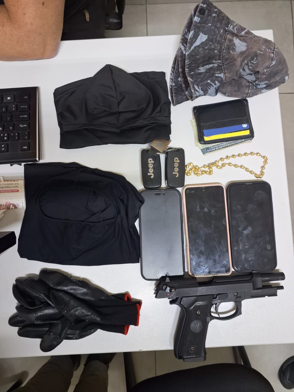 Trio é preso após assalto com Jeep e joia avaliada em R$ 30 mil na Grande Natal