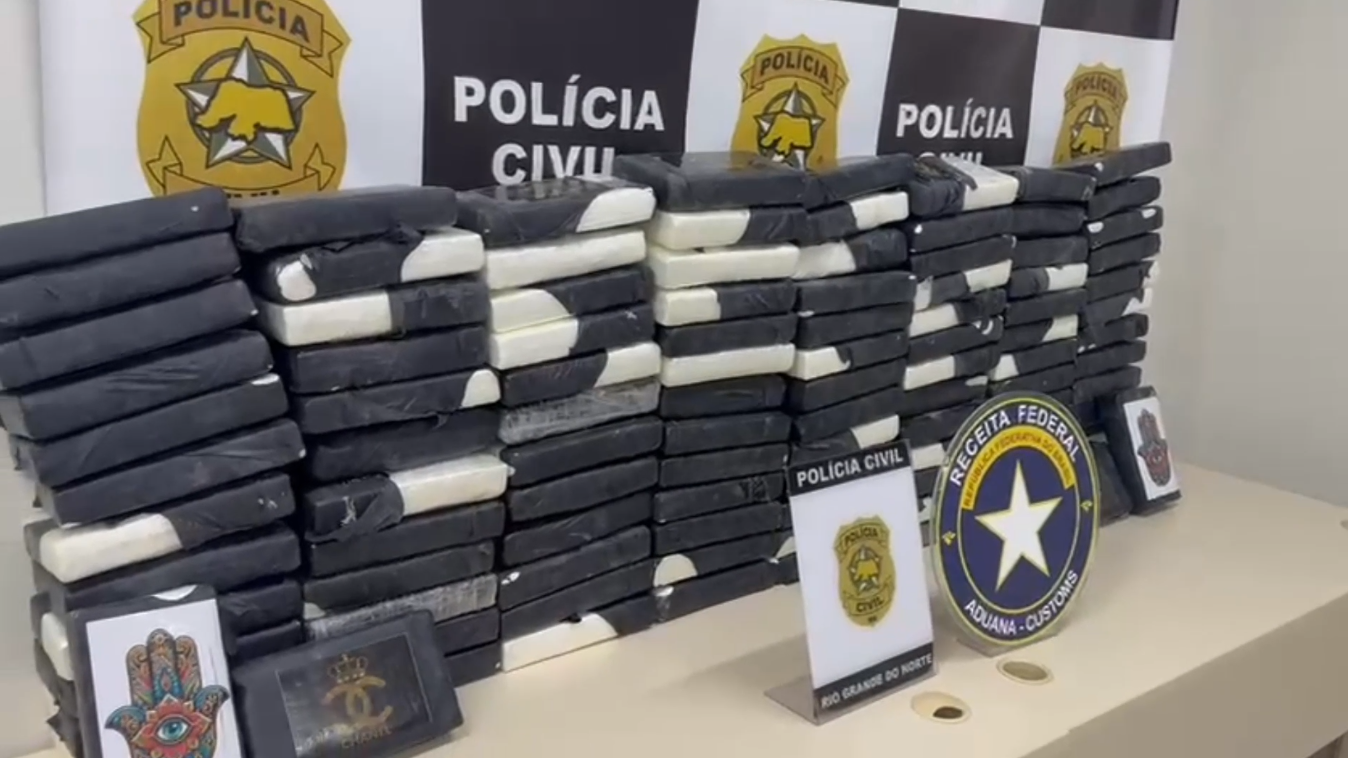 Operação apreende mais de 111 kg de cocaína escondida em marmoaria na Grande Natal