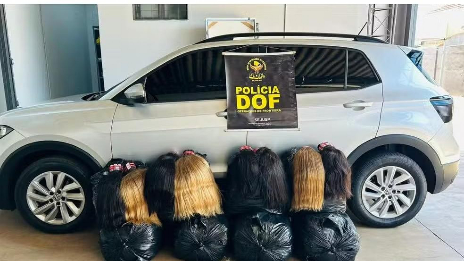 Ex-vereador é preso com 257 kg de cabelo humano avaliados em R$ 2,5 milhões