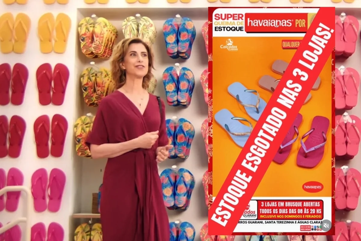 Em “boicote”, loja vende Havaianas a R$ 1 e zera estoque
