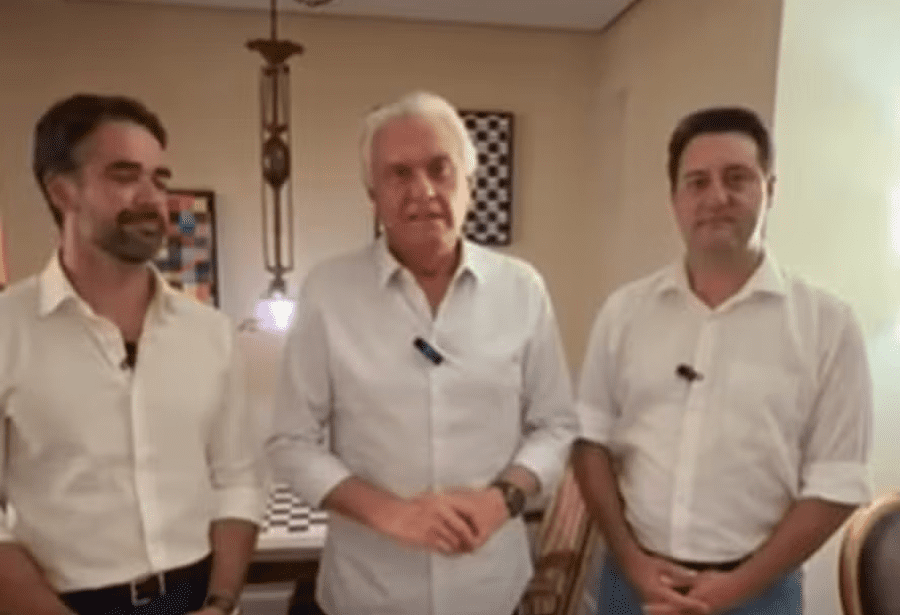 Ao lado de Leite e Ratinho Jr., Caiado oficializa filiação ao PSD após deixar o União Brasil