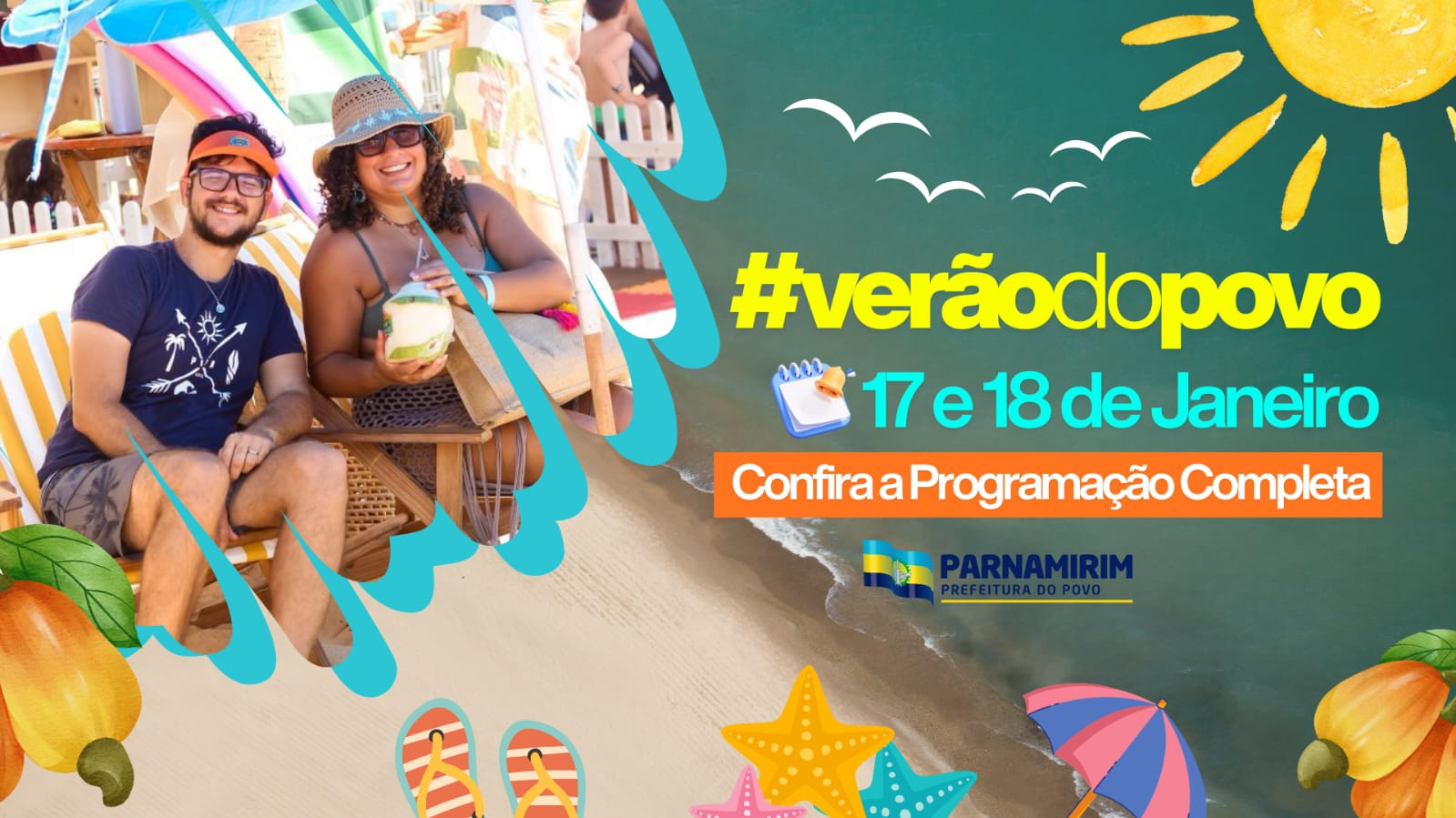 Confira a programação de verão em Pirangi neste final de semana, 17 e 18