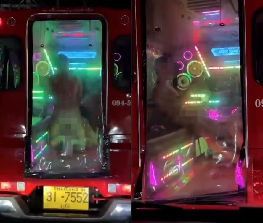 Polícia procura trio flagrado fazendo sexo na traseira de tuk-tuk em paraíso turístico na Tailândia