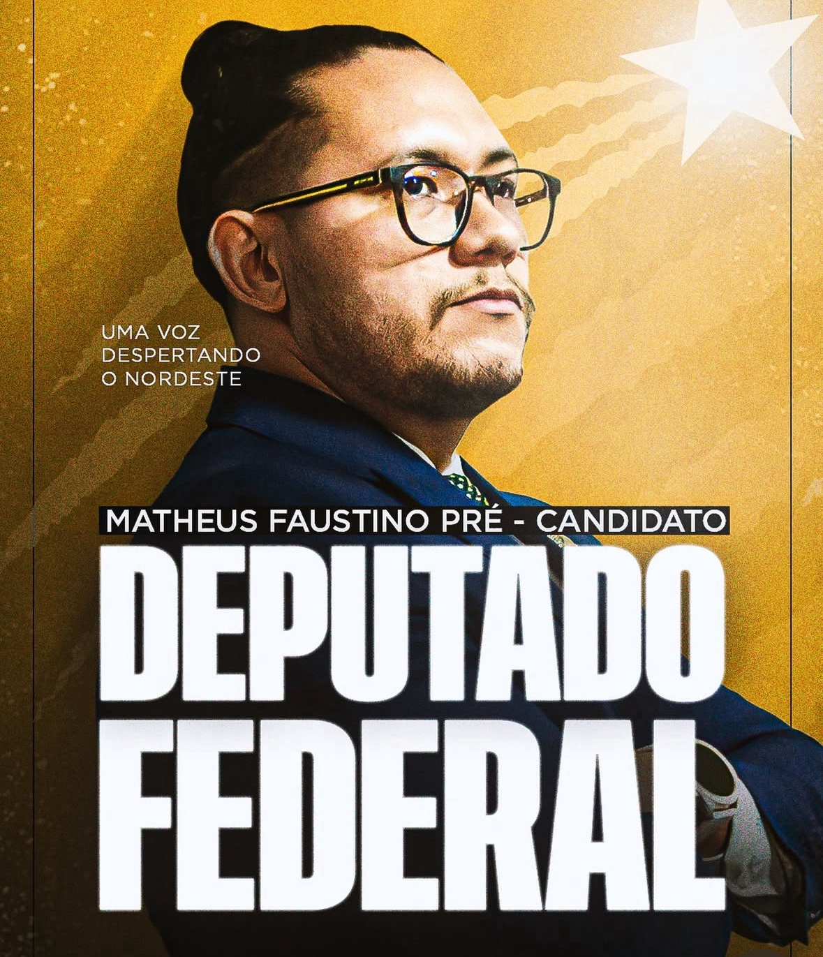 Vereador Matheus Faustino se lança pré-candidato a deputado federal