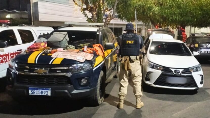 Após roubo na Paraíba, suspeitos fogem e PRF apreende armas e joias em Currais Novos