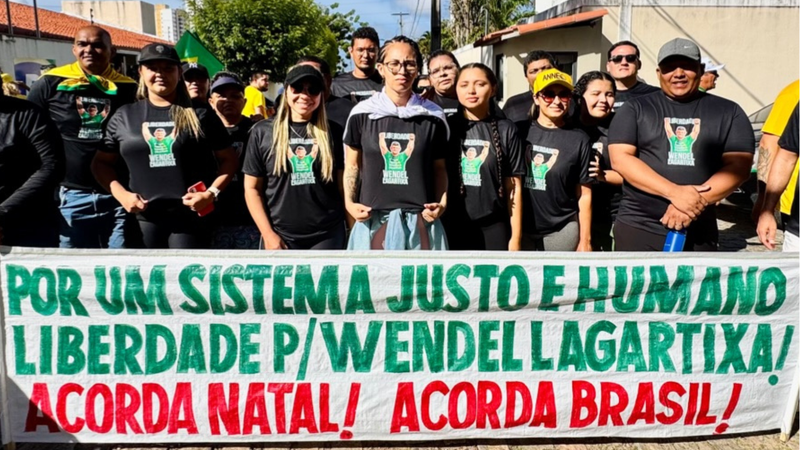 Mobilização pela liberdade de Wendell Lagartixa reúne políticos em Natal