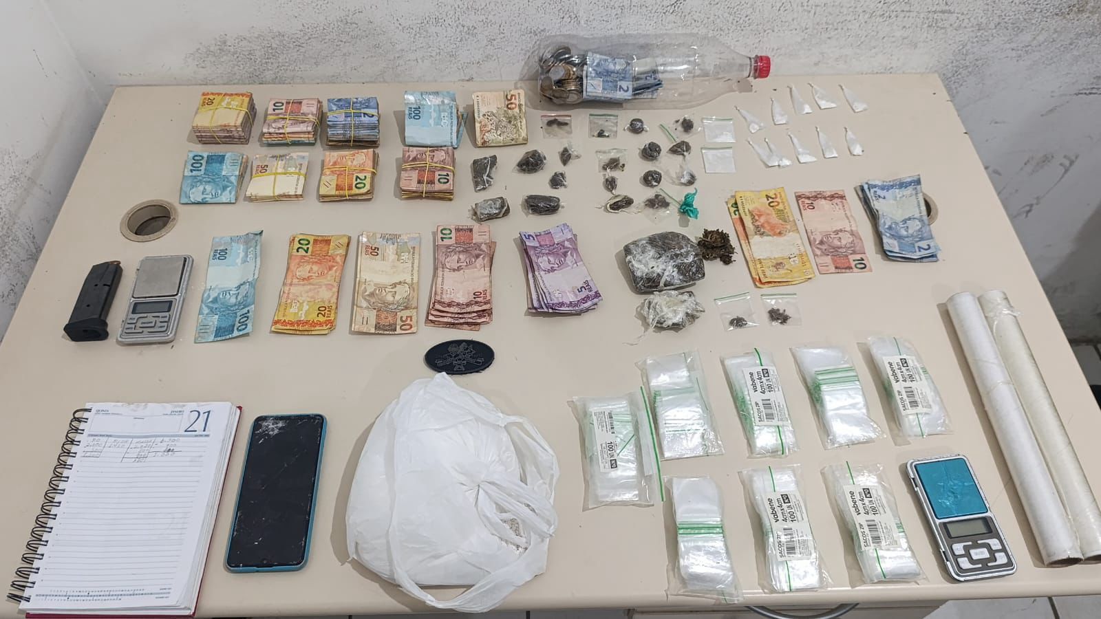Troca de tiros termina com quatro presos durante operação contra o tráfico em São Gonçalo do Amarante
