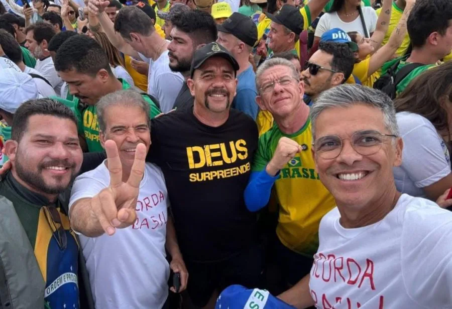 Políticos do RN participam de ato em Brasília liderado por Nikolas Ferreira